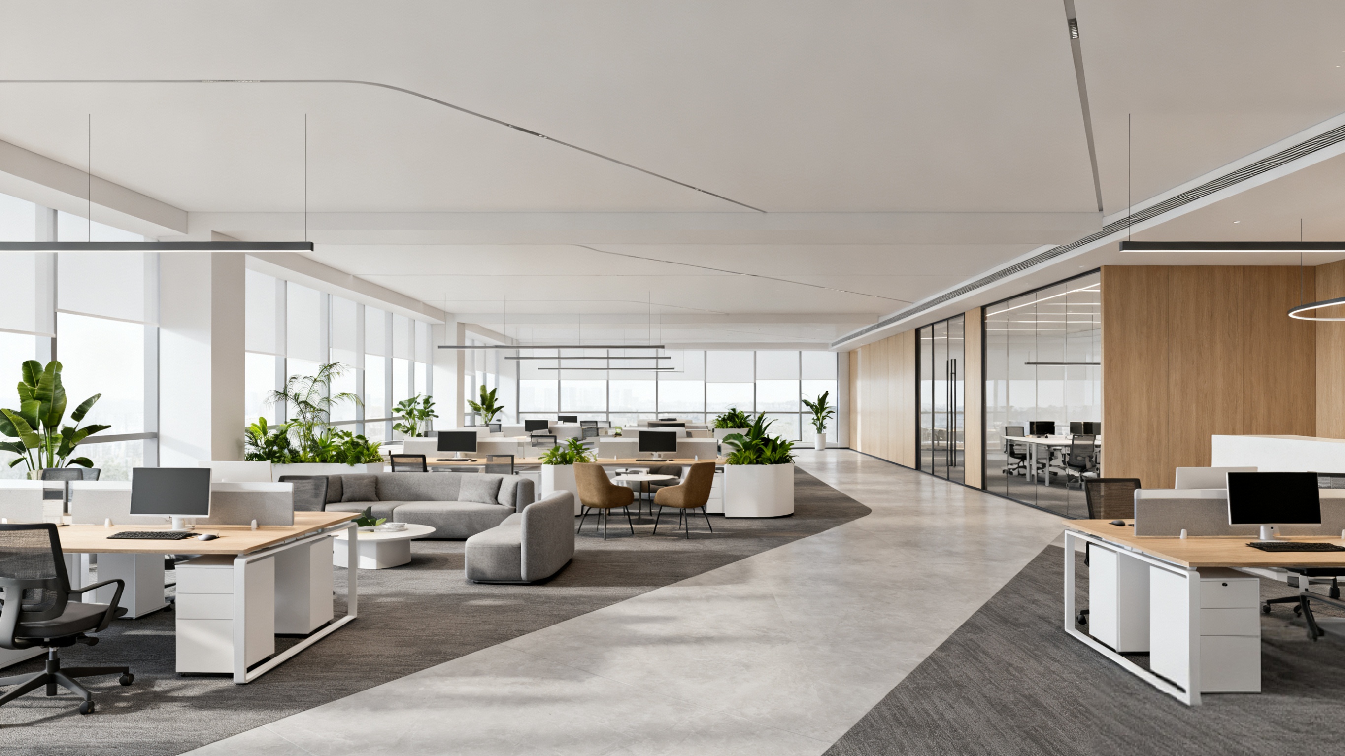 健康、協作、高效：現代大型辦公室設計的三大核心價值